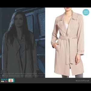 cupcakes & cashmere Tan Trench Coat